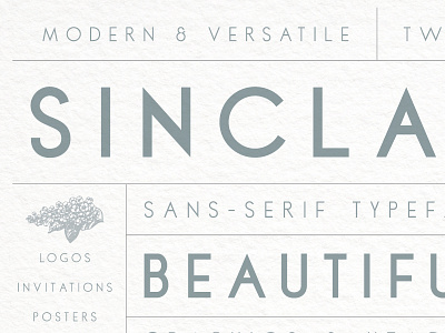 Sinclaire | A Classic Sans-Serif Typeface