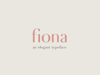 Fiona - An Elegant Typeface elegant ligatures typeface vintage