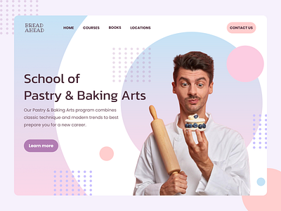 Home screen | Website for Pastry School