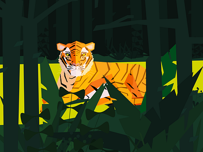 International Tiger Day animal art colours creative design digitalillustration digitalpainting graphic illustration internationaltigerday tiger vector