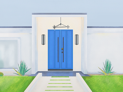 Palm Springs tour doors (Blue) architecture brushes colour colours creative digitalillustration illustration illustrationart illustrator palmsprings photoshop texture vector