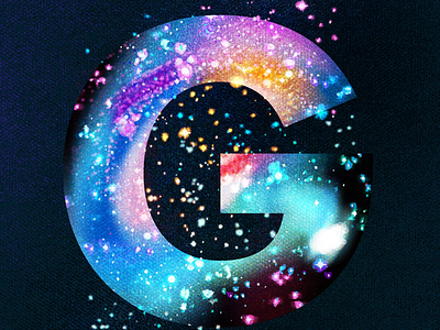 G for Galaxy 36day g 36daysoftype digitalillustration digitalpainting g galaxy illustra illustration illustrationart letterforms type typography