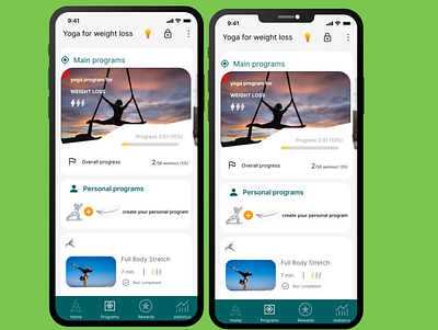 Recreation of yoga app app branding design graphic design ui ux