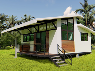 GEKO House - Exterior 3d render tropical