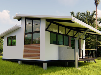 GEKO House - Exterior 3d render tropical