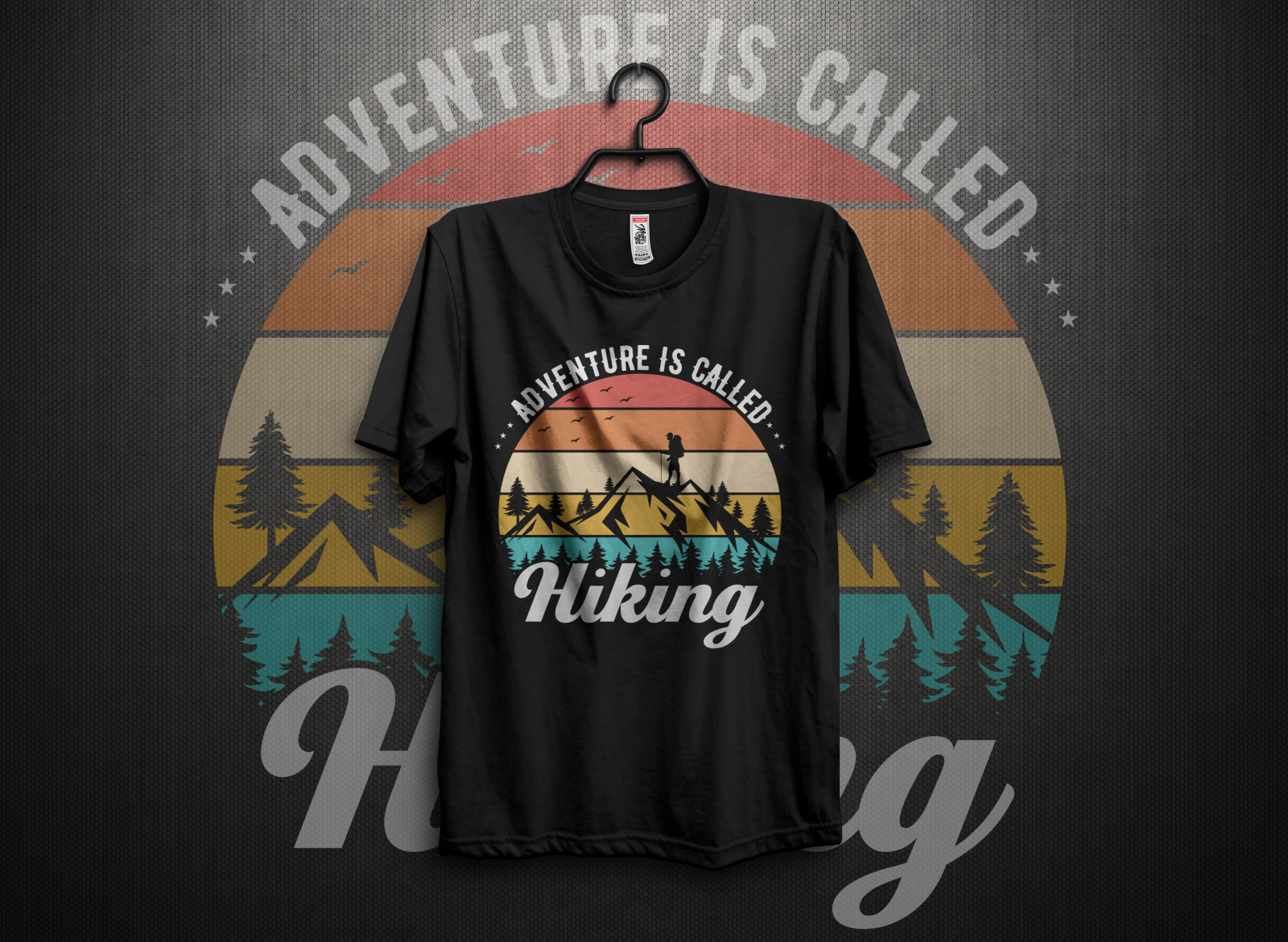 Hiking t shirt sales design