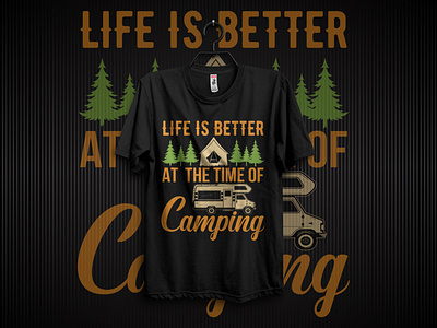 Outdoor Adventure Camping T-Shirt Design