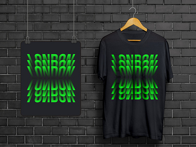 London Text Effect Typography T-Shirt Design