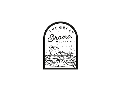 The Great Bromo Mountain adventure bromo illustration mountain outdoors typography