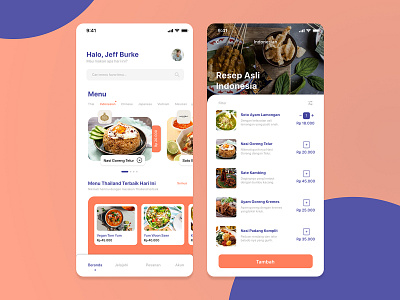 Food Directory Exploration by Kevin Arya on Dribbble