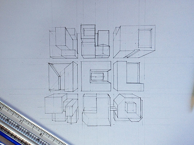 Perspective City - WIP aerial city line perspective perspective art sketch top view