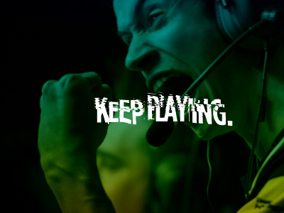 Keep Playing typography