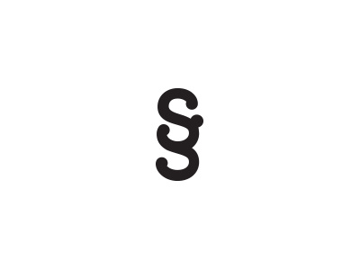 sg Monogram connected g letterforms monogram s