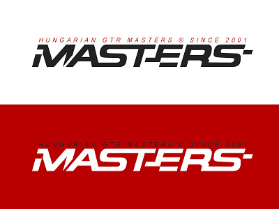 GTR Masters logo branding checkered flag identity logo race racing speed