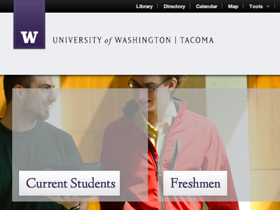 University of Washington | Tacoma drupal front back end dev ux design