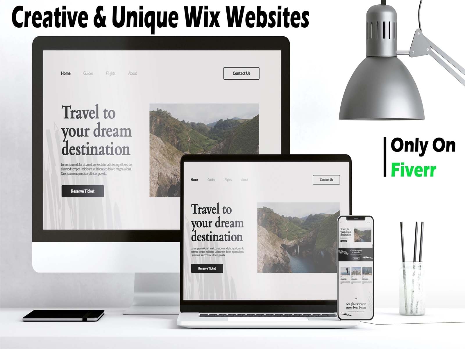 I will develop unique responsive wix website design by Hamad Ahmad on