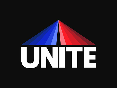 Unite branding design flat illustration logo typography