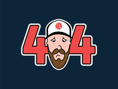 404 self portrait 404 beard branding emotion flat hat illustration portrait