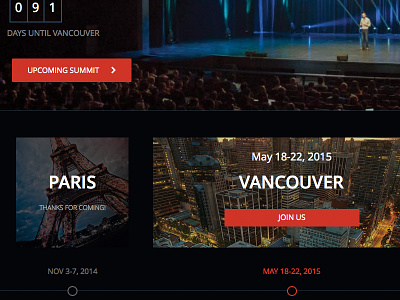 OpenStack Summit micro-site convention event landing microsite paris responsive tokyo ui ux vancouver web design