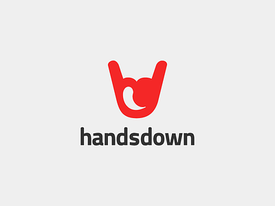 Hands Down branding design hand identity logo logotype