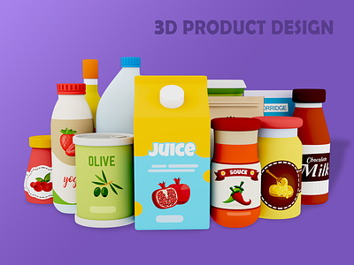 3D Product Design 3d image 3d product game product juice milk product design souce