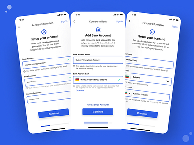 Outpay - Create Account Steps