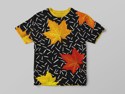 T-shirt with my Pattern design. Autumn mood autumn design pattern t shirt weather