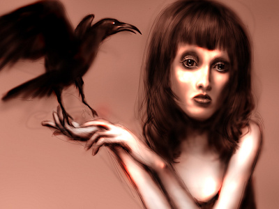 Nevermore art digital illustration painting