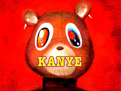 Kanye Bear Mascot art artwork digital drawing illustration painting procreate