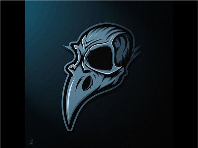 Bird Skull avatar bird skull bright colorful dark esports graphic mascot ominous skull vector