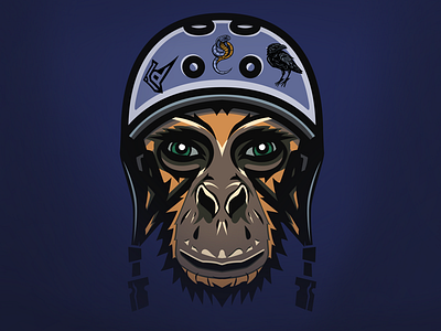 Orangutan adobe ape art design esports illustration illustrator logo orangutan vector wizard