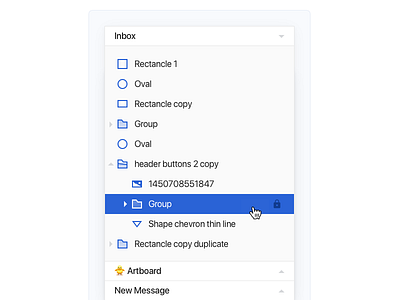 Layer panel — design tool concept