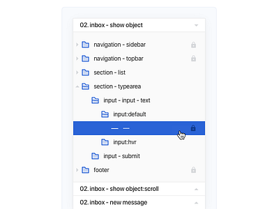 Layer panel — design tool concept clean concept design tool layer panel sidebar ui user interface ux