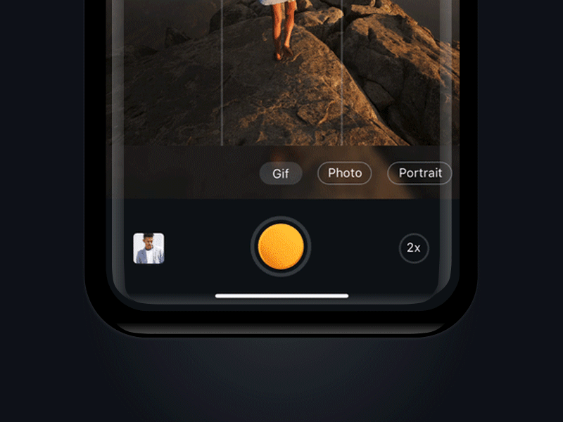 Camera App Concept - Micro Animation