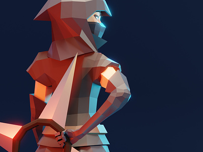 Lowpoly rogue 3d character characterart characterdesign gameart illustration low poly lowpoly model