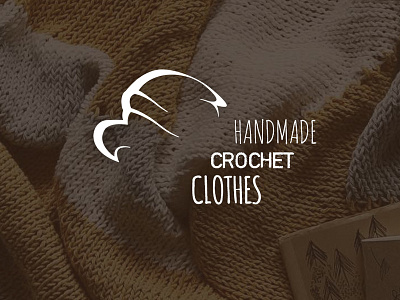 Handmade crochet clothes: logo branding clothes crochet eagle handmade knitted logo