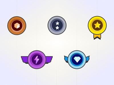 Gamification UI Badges