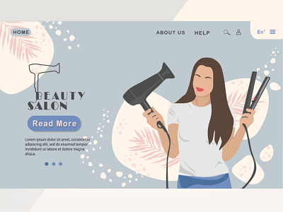 website hairdressing services app barber beauty branding design graphic design illustration logo