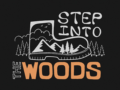 Step Into The Woods adventure camp camper camping countryside forest hike hiker hiking hill mother nature mountain nature pine rural skies sky trees woodland woods