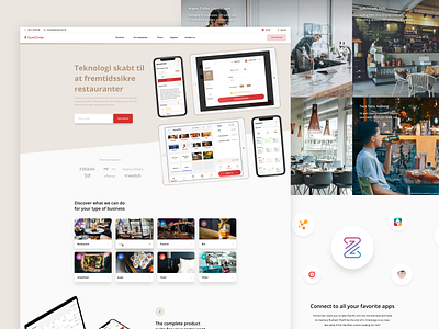Frontpage Web Design - QuickOrder.io design landing page quickorder ui web web design webdesign