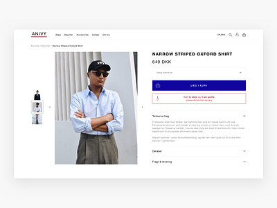 An Ivy Desktop Web Design - E-commerce