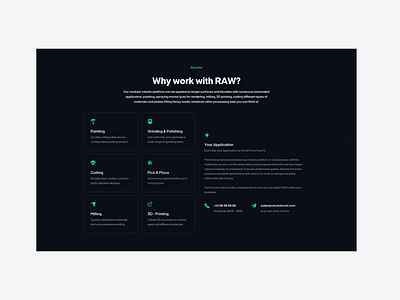 Key Selling Point Section - RAW Web Design branding design landing page ui web web design webdesign