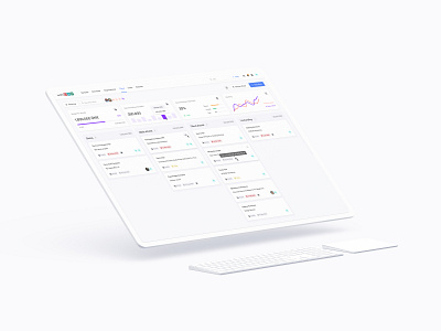 CRM Kanban Board Design - webCRM backoffice crm design system kanban kanban board ui ux