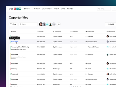 List View Exploration backoffice crm dashboard design system list view ui ux