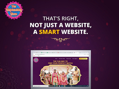 Not Just Website a Smart Website | The Matchmaking Show bride couple marraige matchmaking matrimony tv show wedding