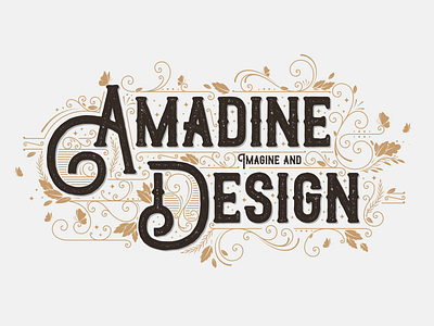 Amadine Design amadine art branding design illustration typography vector