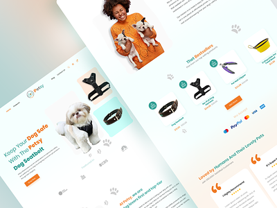 Petsy Pet Care Landing Page Concept