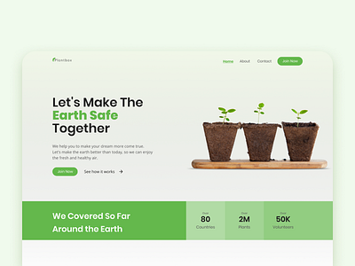 Green Plant Landing Page