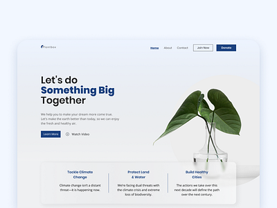 Green Planet Website colorful corporate design earth nature planet plant save earth template ui design website website design