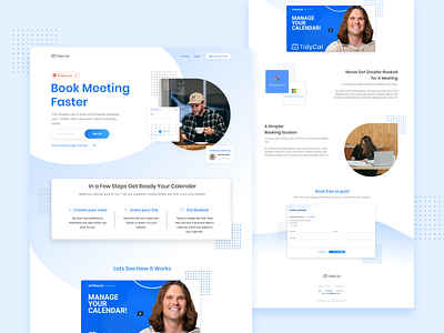 TidyCal Landing Page Redesign colorful corporate design schedule timeschedule ui ui design website website redesign website ui